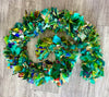 Recycled Sari Garland - Green