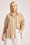 Treville Stripe Shirt - Caramel