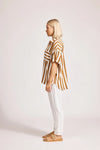 Treville Stripe Shirt - Caramel