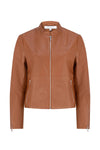Hudson Leather Jacket - Husk