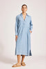 Melenia Denim Collared Dress - Denim