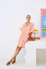 Treville Stripe Dress - Coral