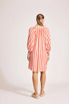Treville Stripe Dress - Coral