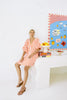 Treville Stripe Dress - Coral