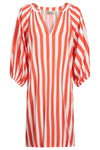 Treville Stripe Dress - Coral