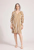 Treville Stripe Dress - Caramel