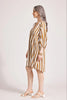 Treville Stripe Dress - Caramel