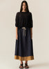 Speck Contrast Skirt - Ink/Ginger