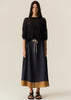 Speck Contrast Skirt - Ink/Ginger