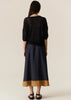 Speck Contrast Skirt - Ink/Ginger