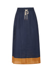 Speck Contrast Skirt - Ink/Ginger