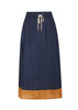 Speck Contrast Skirt - Ink/Ginger