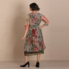 Organza Sheath Dress - Kale