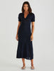 Abbie Knit Polo Dress - Navy