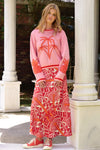 Bias The Way Skirt - Tropical Punch