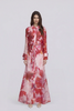 Louna Maxi Dress - Pin Red Floral