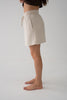 Anelle Linen Mini Skirt - Oatmeal