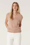 Flax Scoop Top - Terracotta