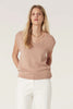 Flax Scoop Top - Terracotta