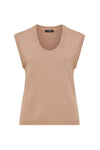 Flax Scoop Top - Terracotta
