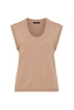 Flax Scoop Top - Terracotta
