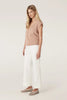 Flax Scoop Top - Terracotta