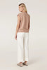Flax Scoop Top - Terracotta