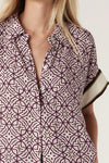 Nova Blouse - Lattice Print