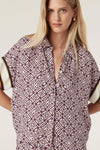 Nova Blouse - Lattice Print