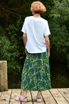 Skipped A Pleat Skirt - Green