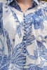 Belle of the Billow Blouse - Blue/White