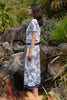 Bleu Print Skirt - Blue/White