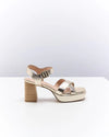 Winslet Leather Heel - Soft Gold