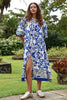 Now And Then Dress - Blue Tile