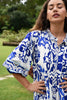 Now And Then Dress - Blue Tile