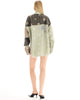 Embellished Stripe Patchwork Shirt