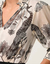 Oleander Shirred Blouse - Imperial Stone