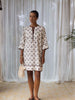 Vintage Tales Shift Dress - Cream/Chocolate