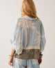 Blouse Palm Tree Print - Glacier Blue