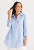 Ava Shirt - Blue Pinstripe