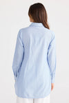 Ava Shirt - Blue Pinstripe