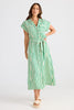 Portia Dress - Jade Stripe