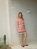 Ula Mini Skirt - Ruby Multi Stripe