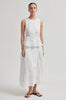 Ashley Sculptured Skirt - White