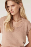 Flax Scoop Top - Terracotta