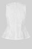 Ashley Peplum Top - White