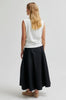 Missouri Front Gather Sleeveless Tee - White