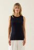 Adele Split Tank - Navy