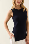 Adele Split Tank - Navy