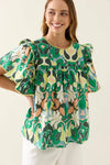 Aurora Frill Top - Paisley